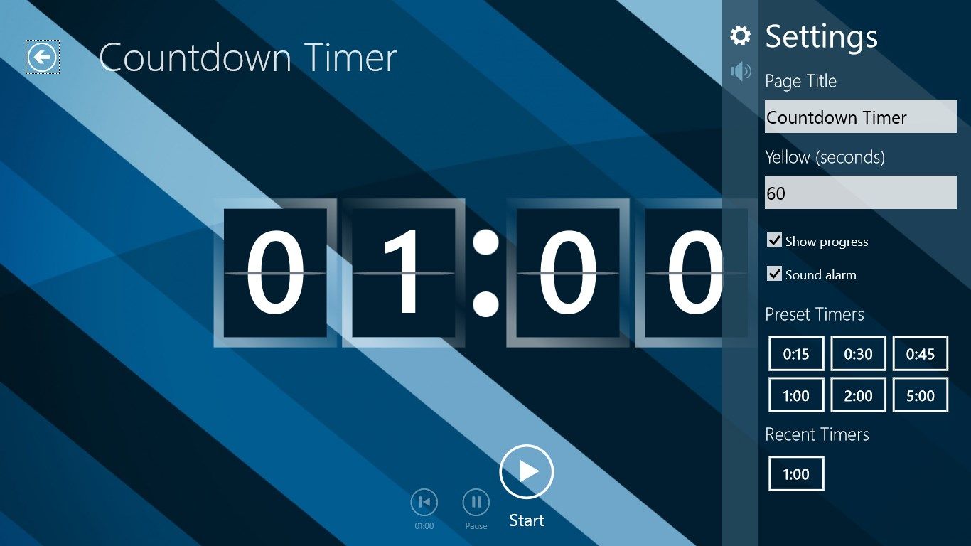 The countdown timer is loaded with innovative features.