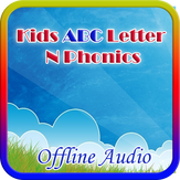Kids ABC Letter N Phonics (Offline Audio)
