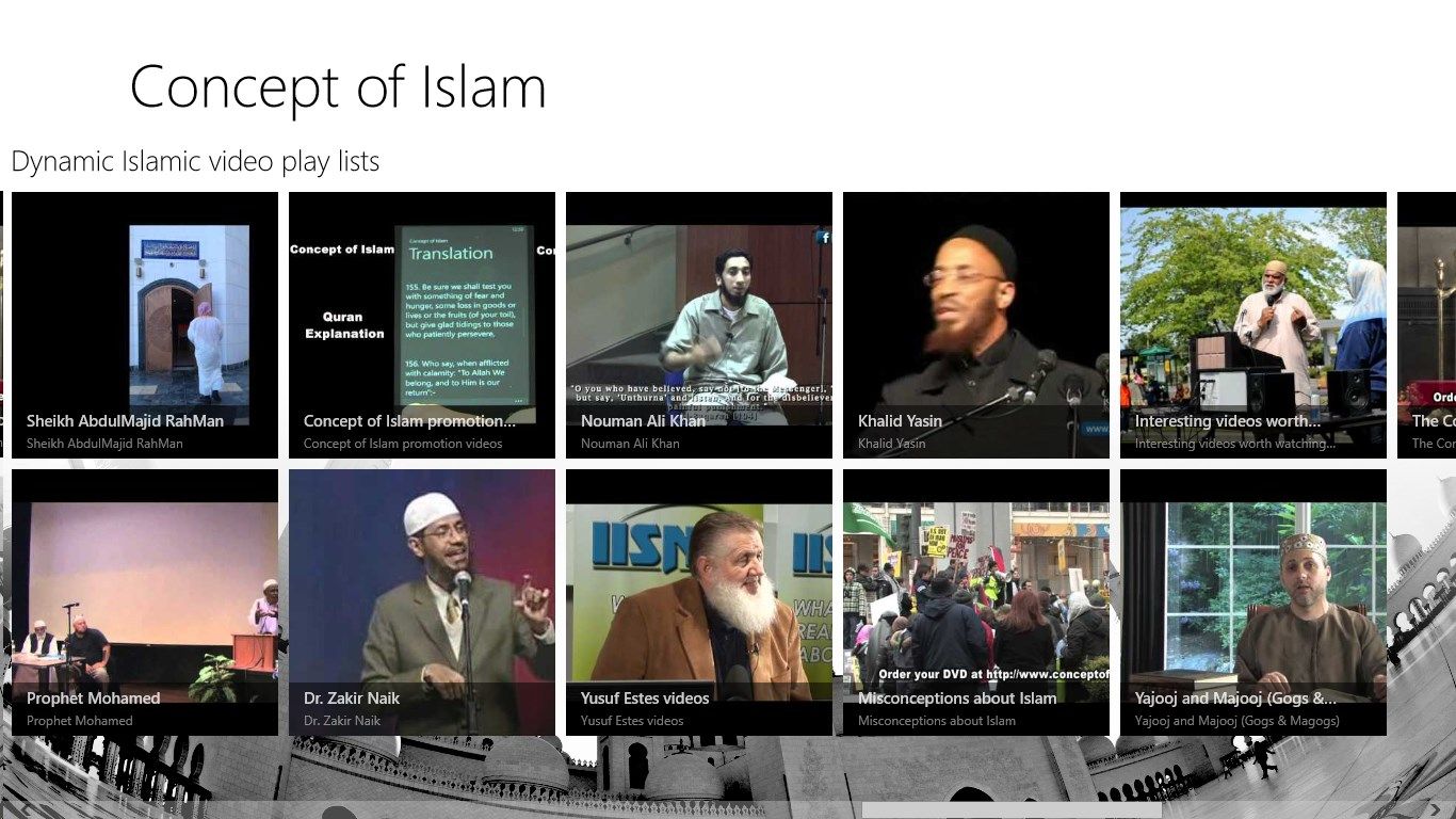 A collection of great Islamic video resources