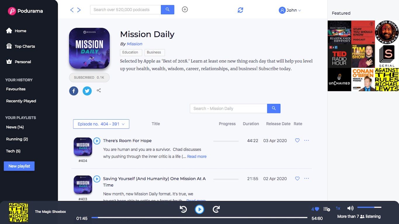 Mission Daily - Example Podcast